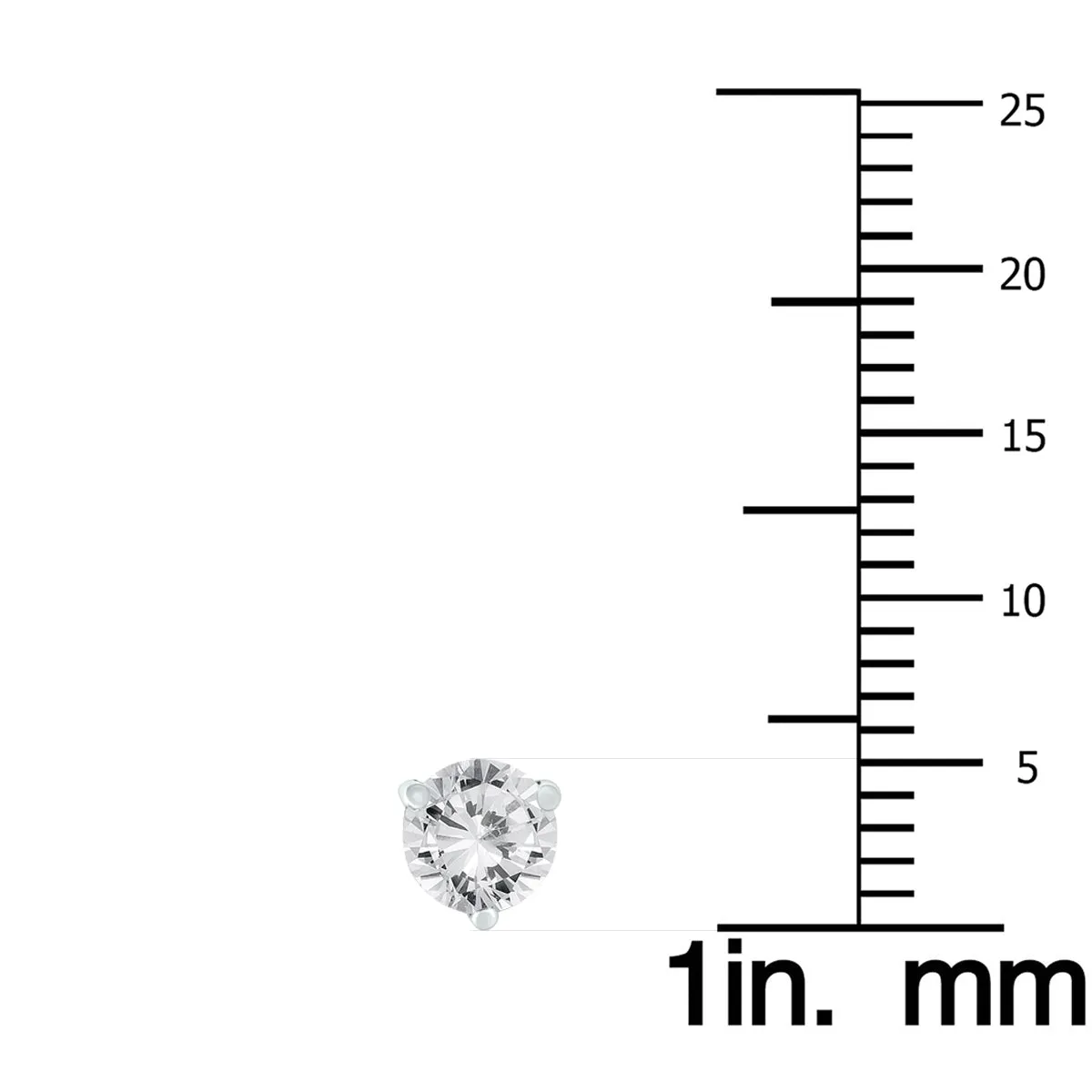 1 Carat Tw Ags Certified Martini Set Round Diamond Solitaire Earrings In 14K White Gold (I-J Color, I1-I2 Clarity)