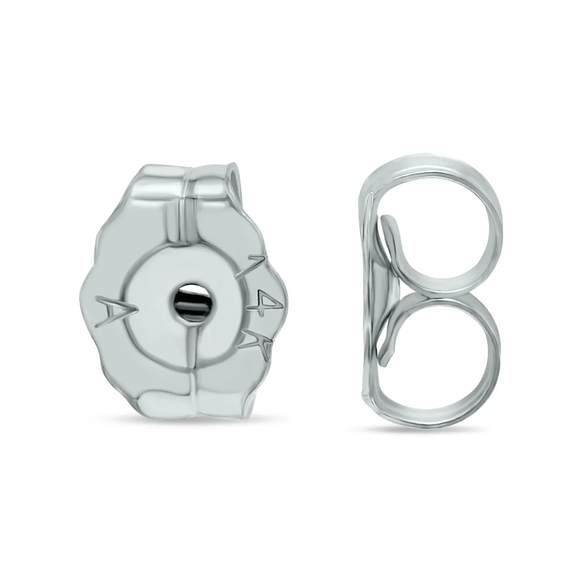 1 Carat Tw Ags Certified Martini Set Round Diamond Solitaire Earrings In 14K White Gold (I-J Color, I1-I2 Clarity)