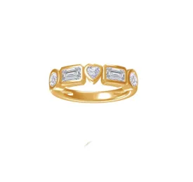 10K Multi Shape Ring
