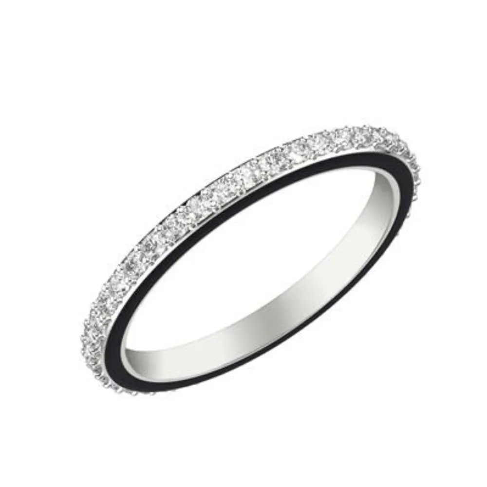 14k Diamond Eternity Wedding Band