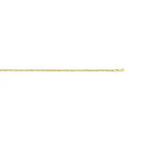 14k Gold Alternating Marine Link Chain, 22"