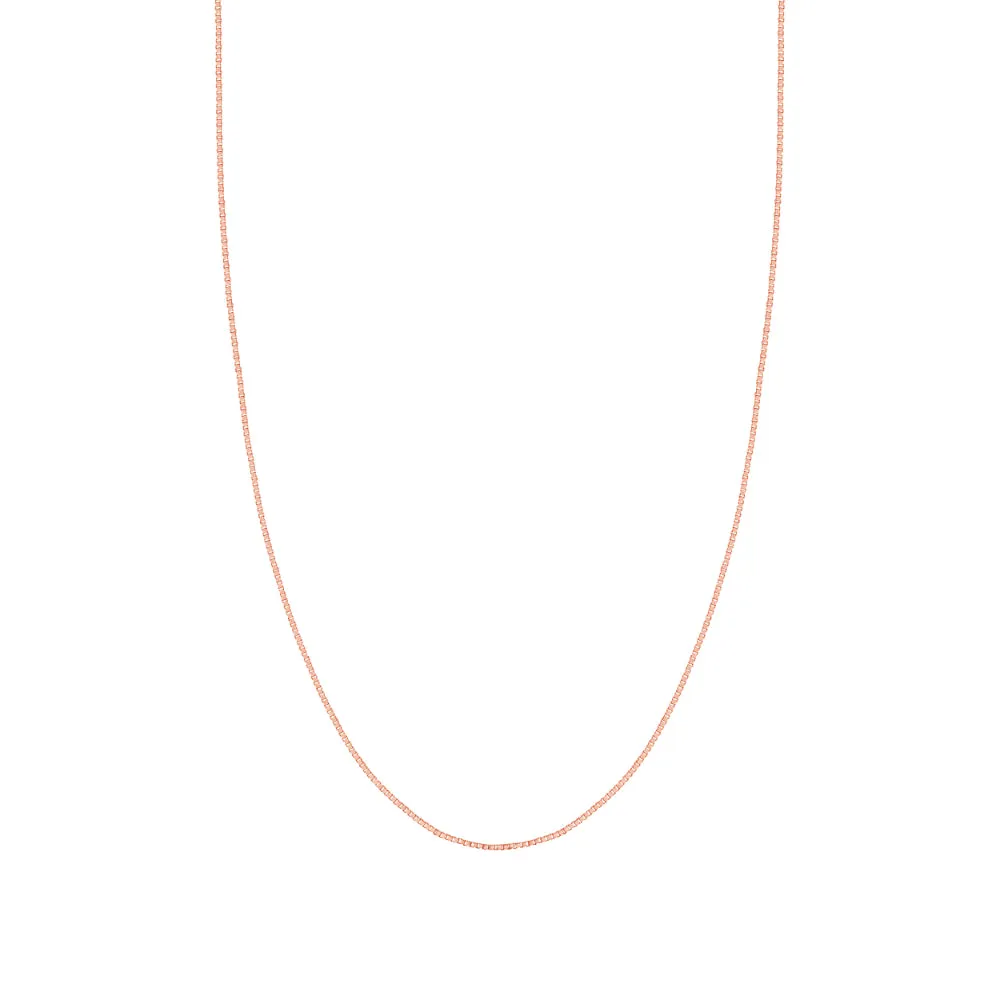 14kt Gold Box Chain, 22 Inches