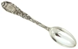 1880 TIFFANY & CO CHRYSANTHEMUM 5 3/4" TEASPOON STERLING SILVER GORGEOUS