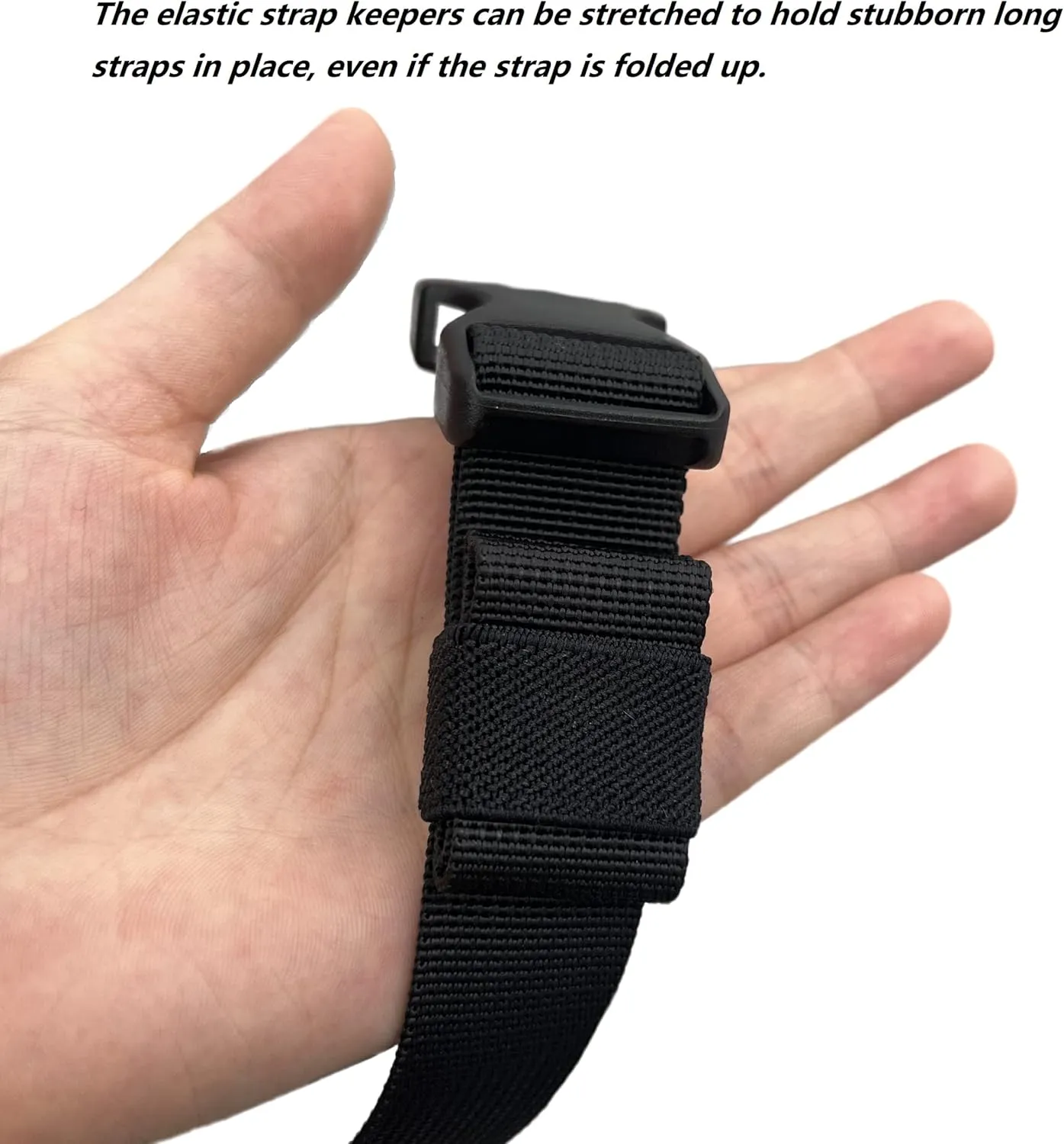 1" Wide Straps/Belt Keepers Elastic Military Webbing Holder Tactical Belt Loop Stays Backpack/Harness Strap/Sling Retainer Band Organizers