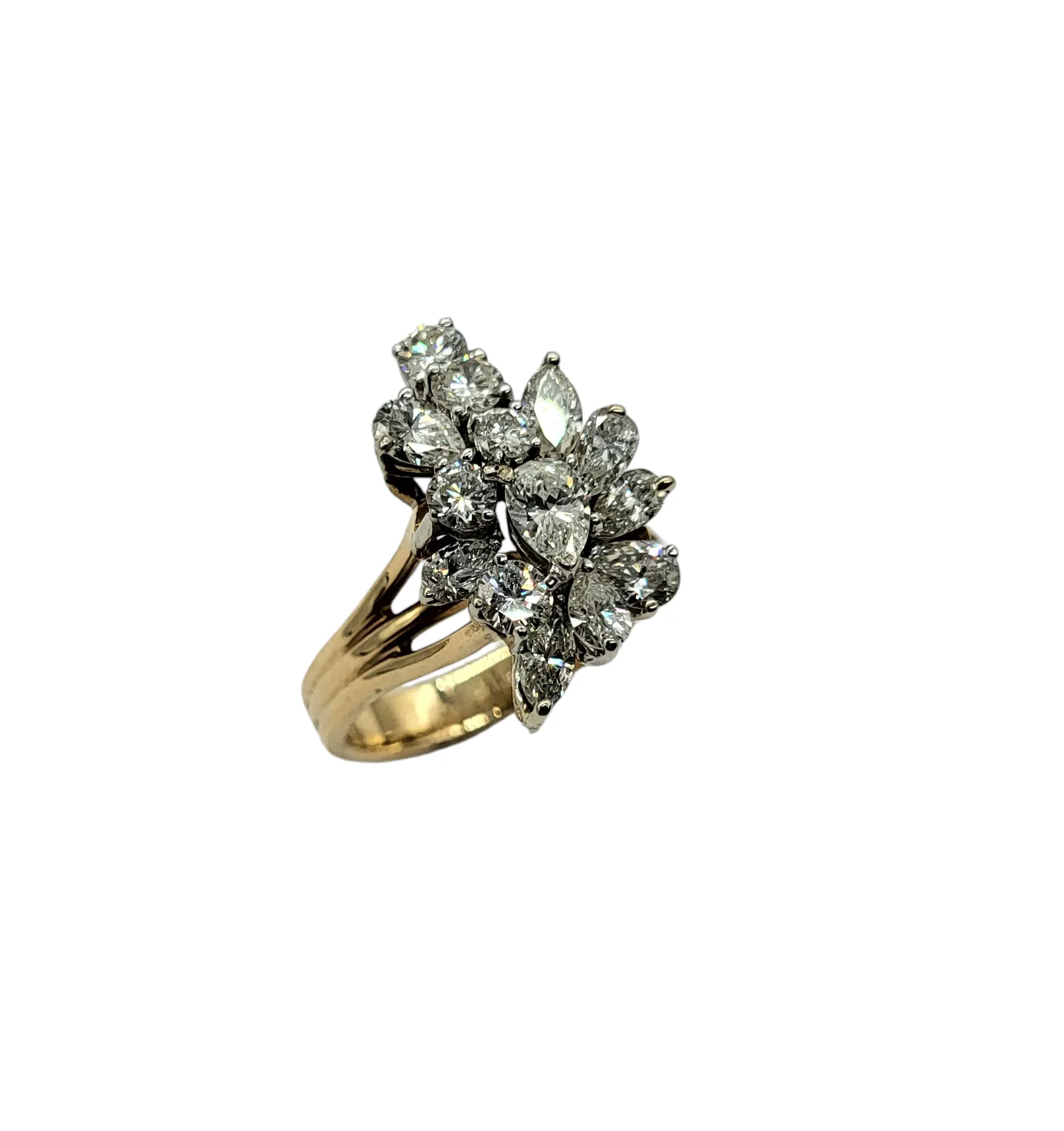 3 Carat Total Weight Cluster Ladies Ring