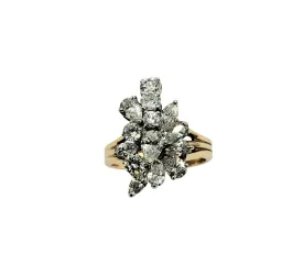 3 Carat Total Weight Cluster Ladies Ring