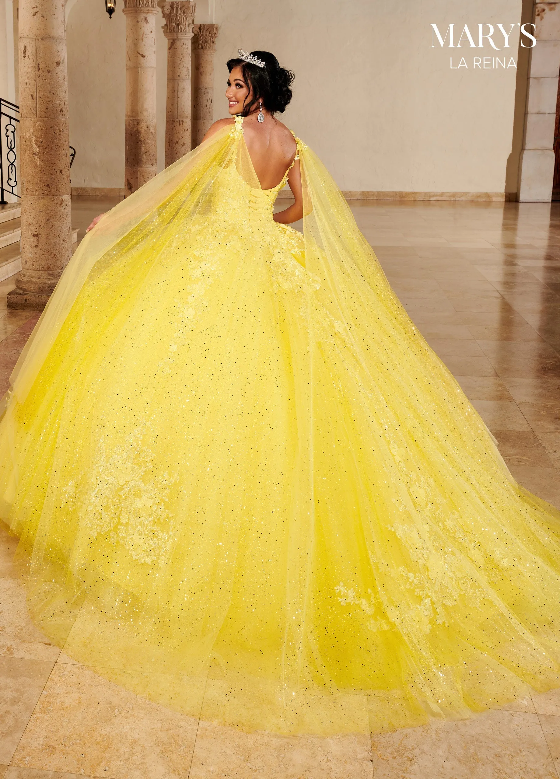 3D Floral Quinceanera Dress by Mary's Bridal MQ2148