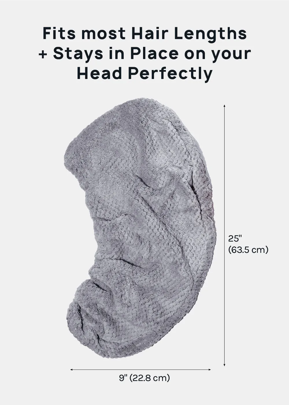 A  Microfiber Hair Turban Towel