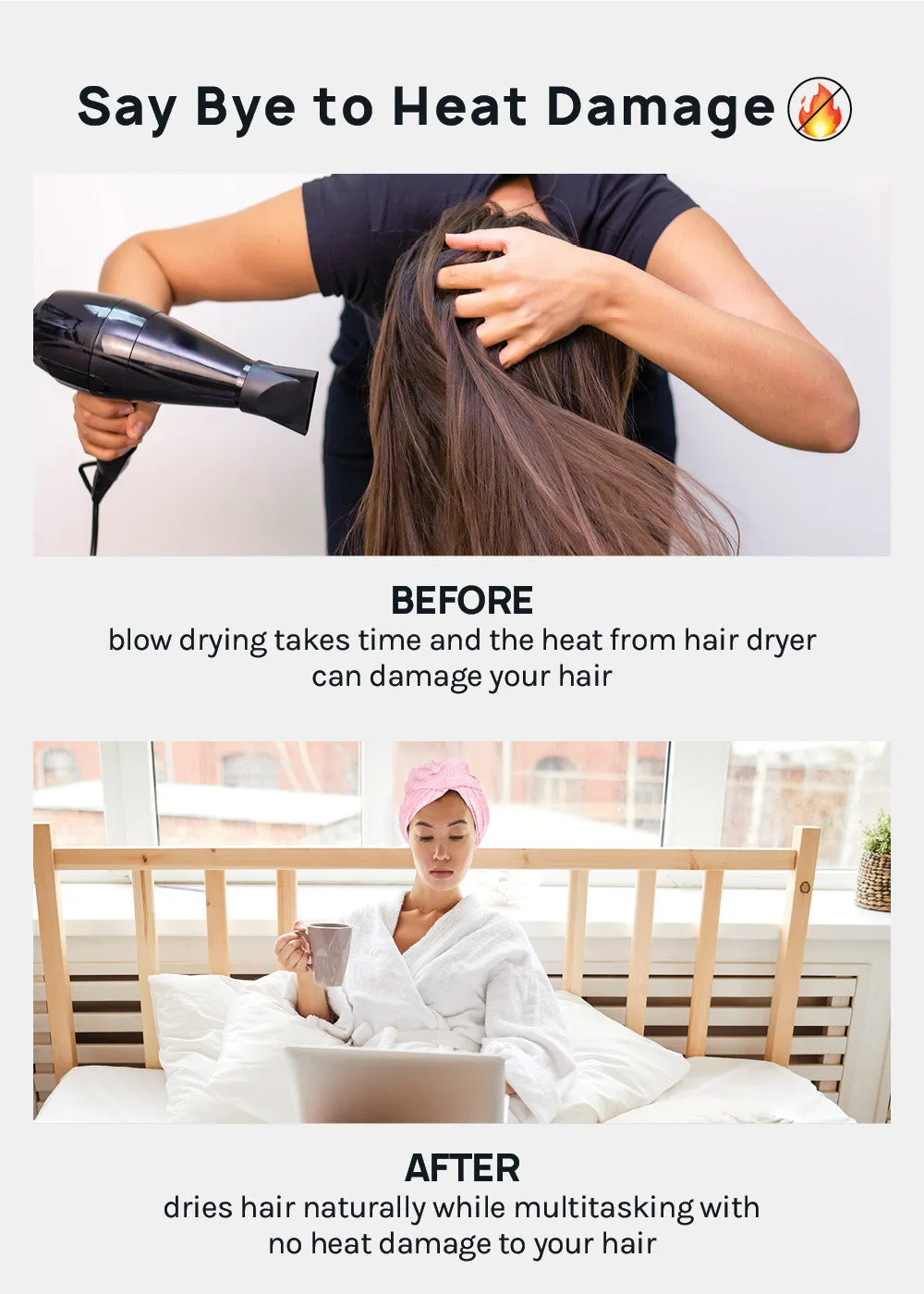 A  Microfiber Hair Turban Towel