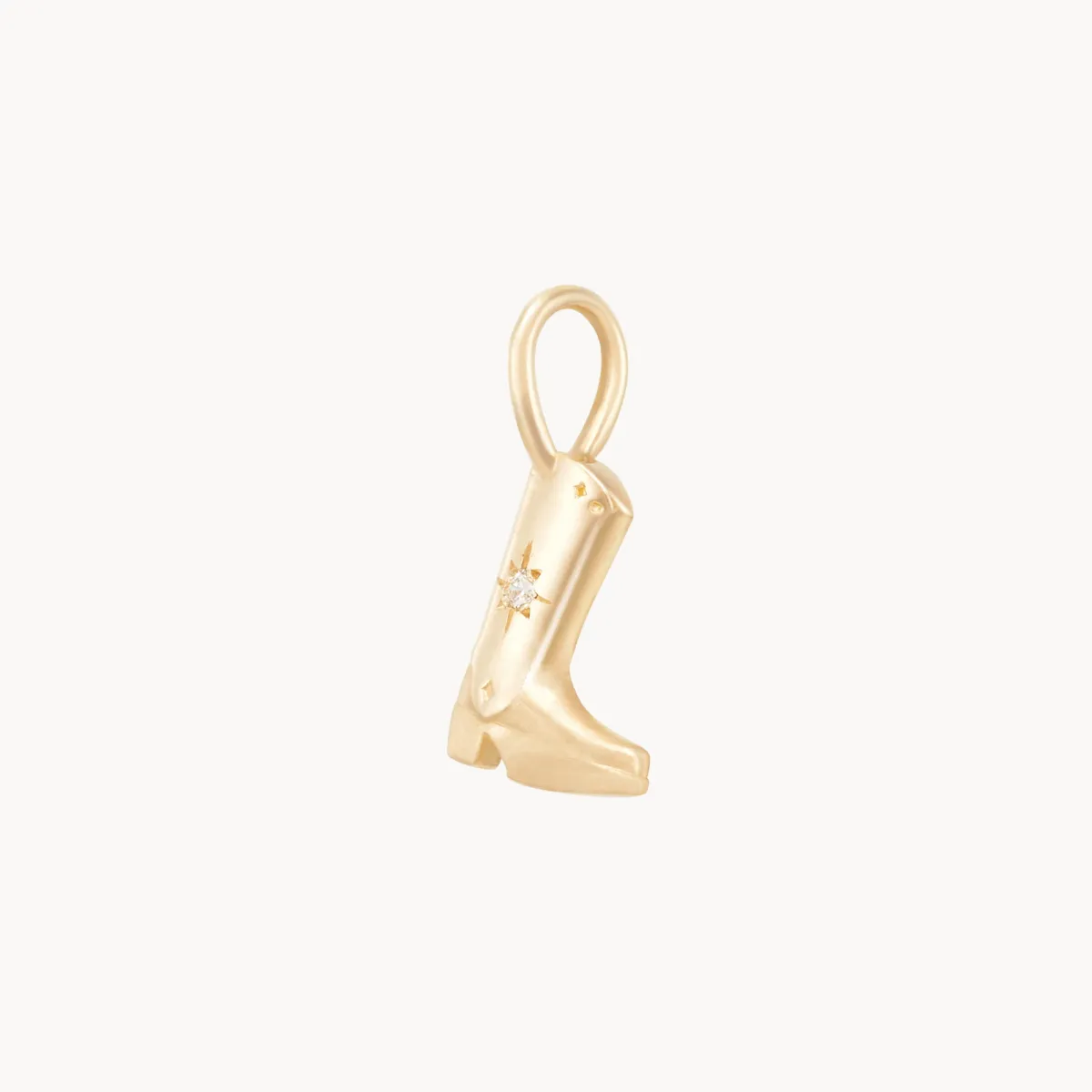 abundance boot charm - 10k yellow gold, diamond