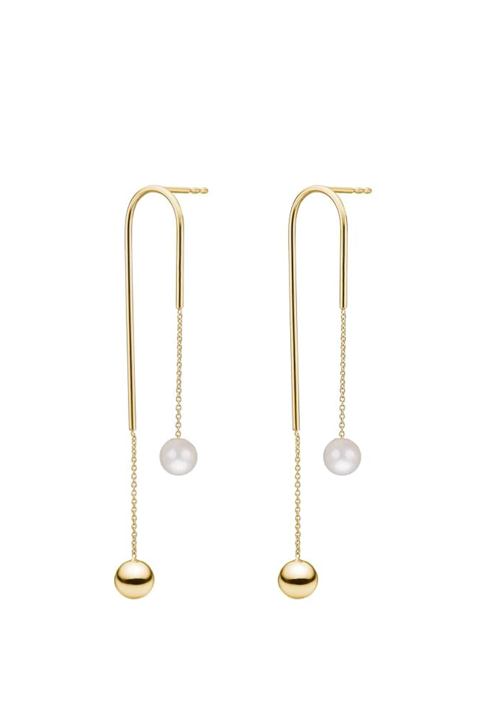 AGNES Silver and Pearl Earrings