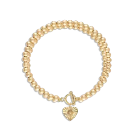 Alexa Leigh Love Lock Bracelet in Yellow Gold