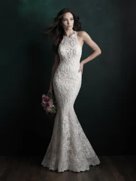 Allure Bridals Couture Elegant Ivory Lace Wedding Dress C508