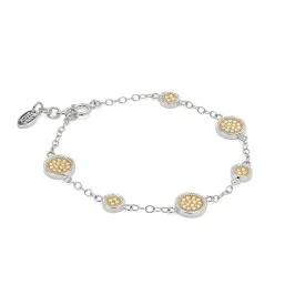 Gold & Silver Anna Beck Classic Station Bracelet - Premium Quality