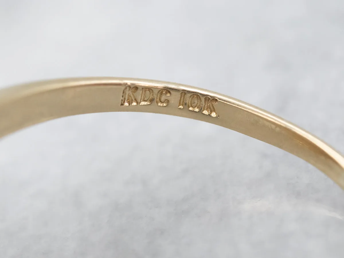 Antique Champagne Diamond Dinner Ring