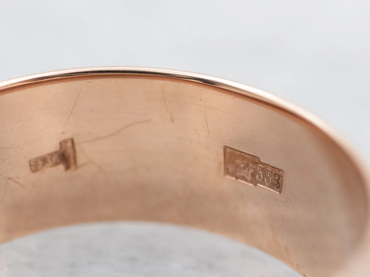 Antique Rose Gold Band