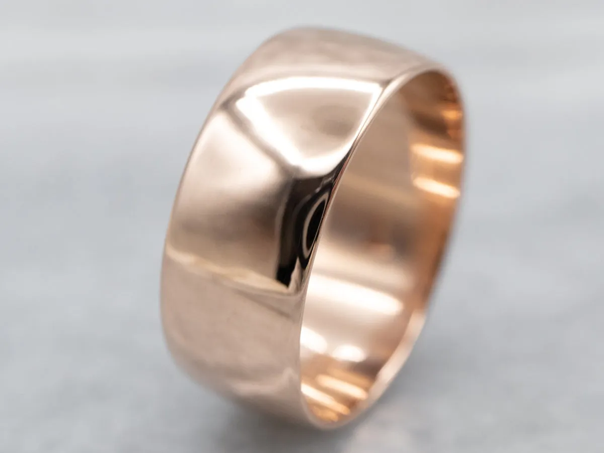 Antique Rose Gold Band