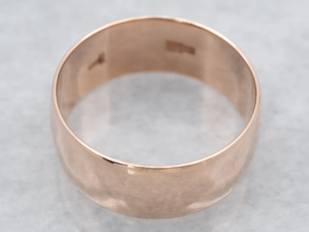 Antique Rose Gold Band