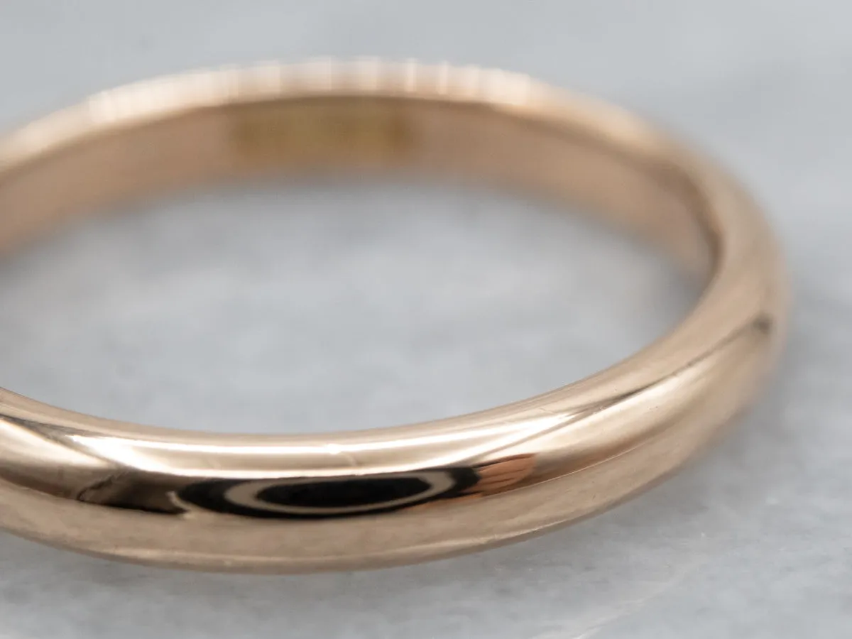 Antique Yellow Gold Unisex Band