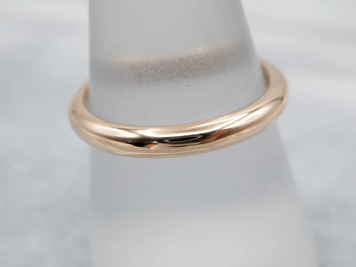 Antique Yellow Gold Unisex Band