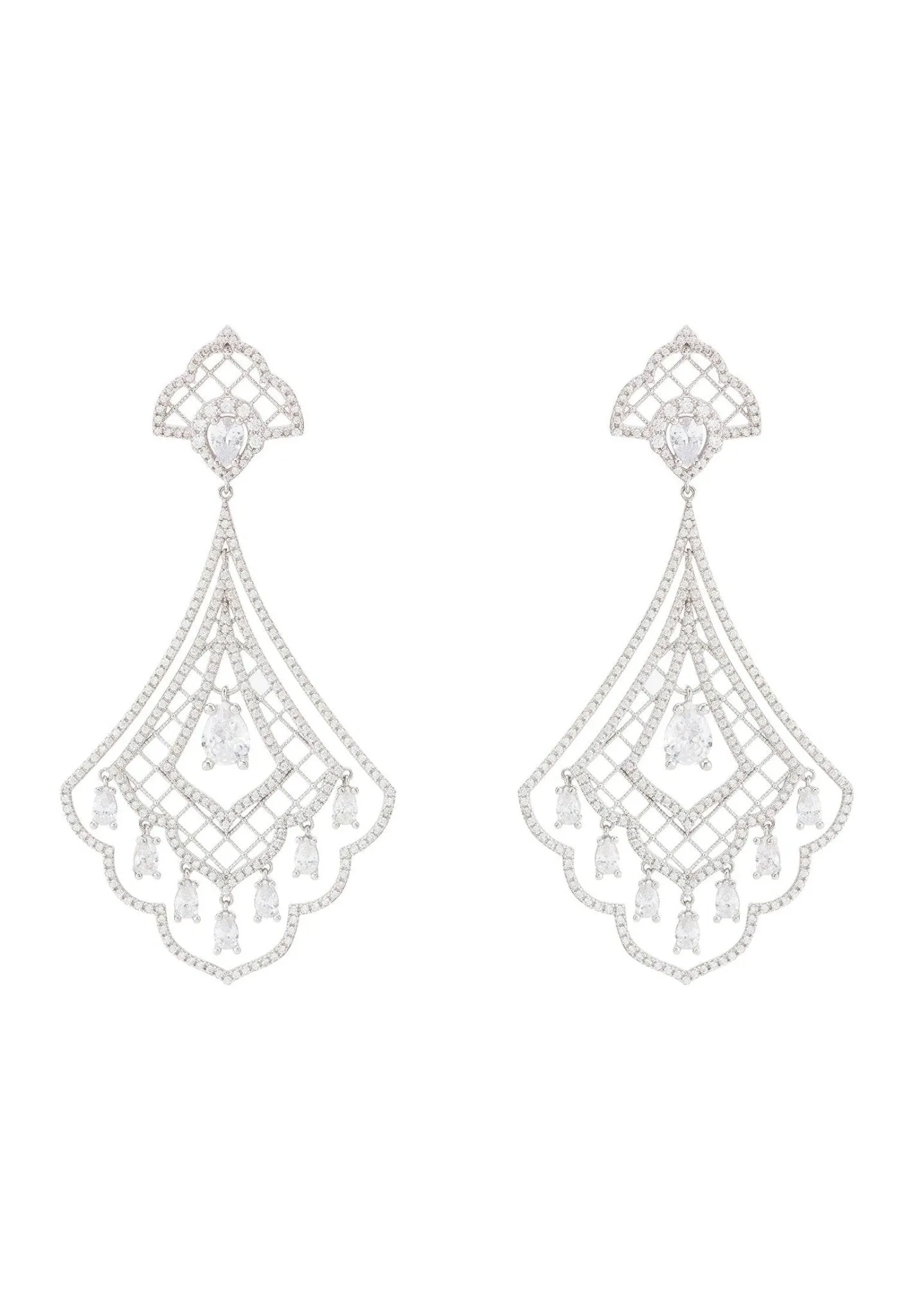 Arendelle Cascade Earrings Silver