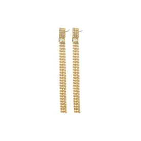 AVERIE crystal earrings gold-plated
