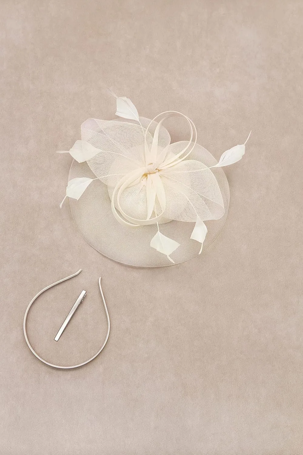 BABEYOND Women's Fascinator Hat Kentucky Hat Feather Derby Fascinator Tea Party Hat for Cocktail Wedding