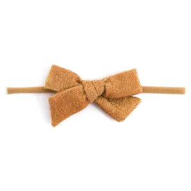 Baby Bow - Sparkly Gold