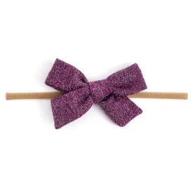 Baby Bow - Sparkly Purple