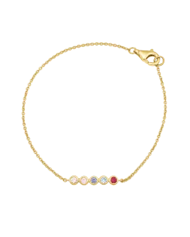 Bauble Birthstone Bracelet - 14K Yellow Gold