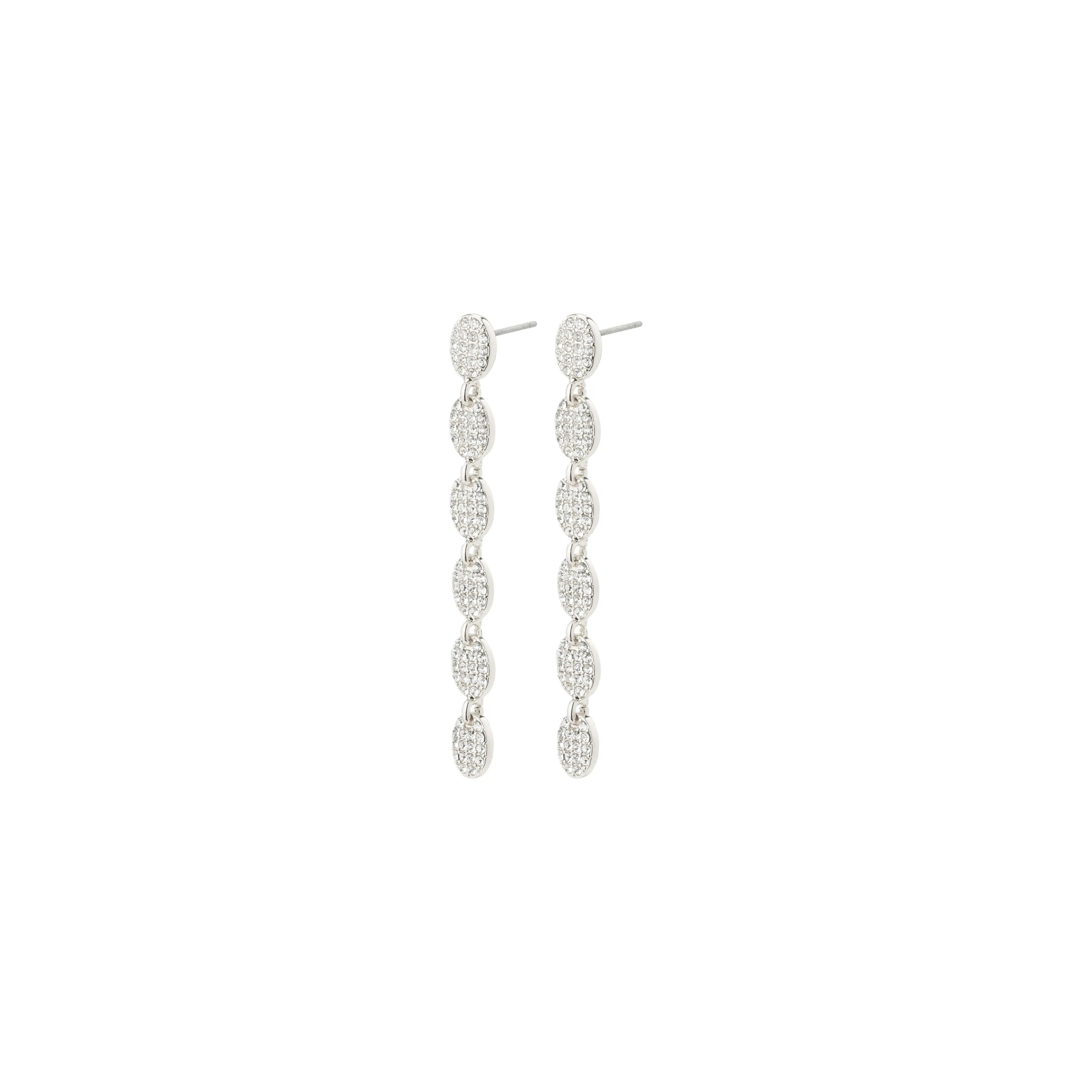 BEAT recycled crystal earrings silver-plated