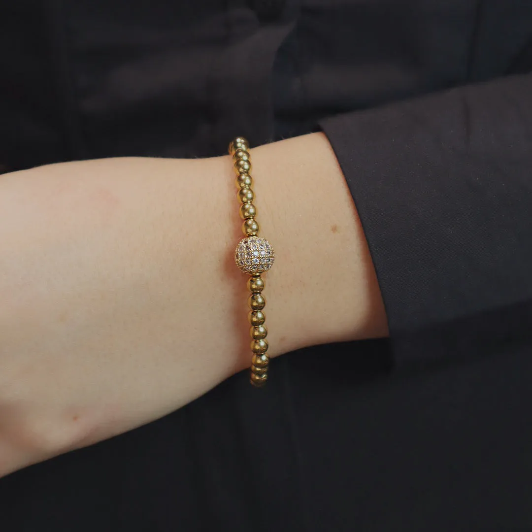 BERRY SPARKLE CHAIN ARMBAND 4MM