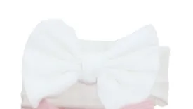 Bow's Arts Heathered Baby Headband: Cream