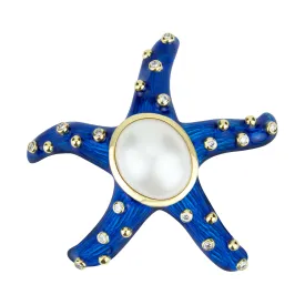 Brooch-south Sea Pearl And Diamond (enamel)