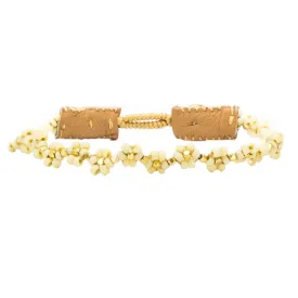 CAP FLOWER ANTIQUE BEIGE