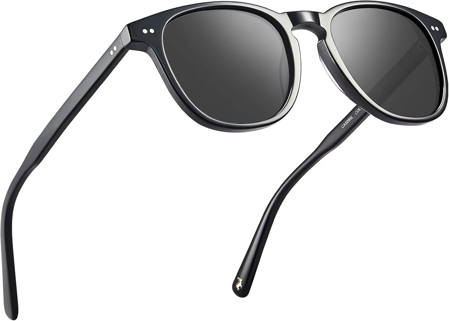 CARFIA Acetate Polarized Sunglasses for Men UV Protection Hand-Crafted Frame CA5285L