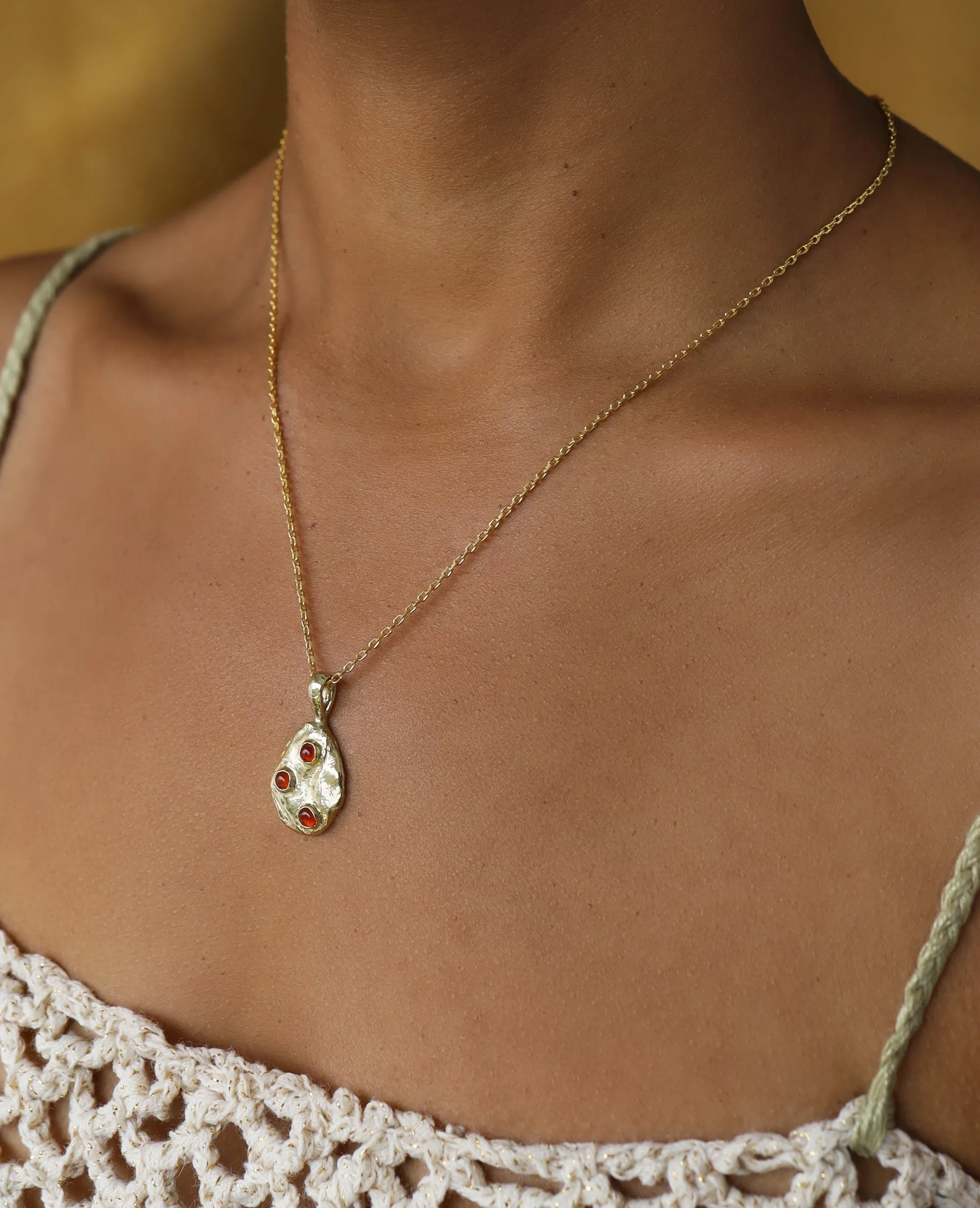 CELESTIAL SPORES // golden pendant
