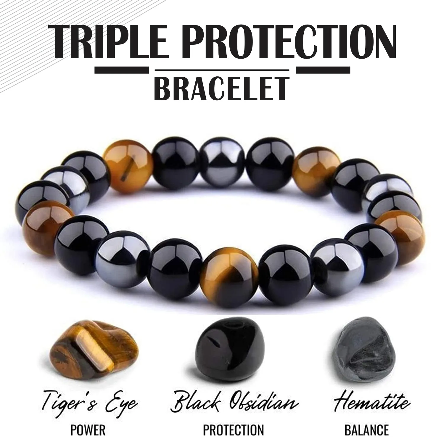 Certified Triple Protection Bracelet 8mm