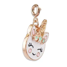 CHARM IT! Gold Unicorn Smiley Charm