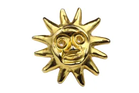 CHRISTIAN LACROIX large sun face brooch
