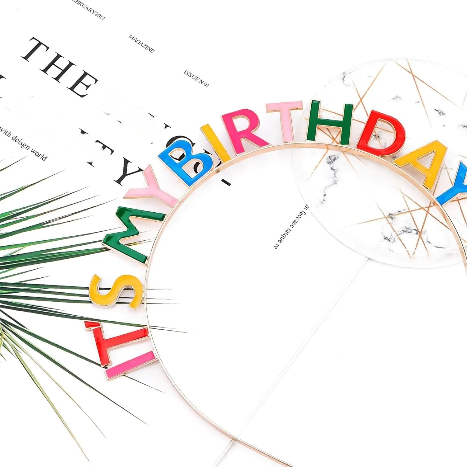 CIEHER Birthday Crown Birthday Headband, Rainbow It's My Birthday Headband, Happy Birthday Headband for Women, Birthday Girl Headband, Birthday Tiara Happy Birthday Decorations, Great Gifts