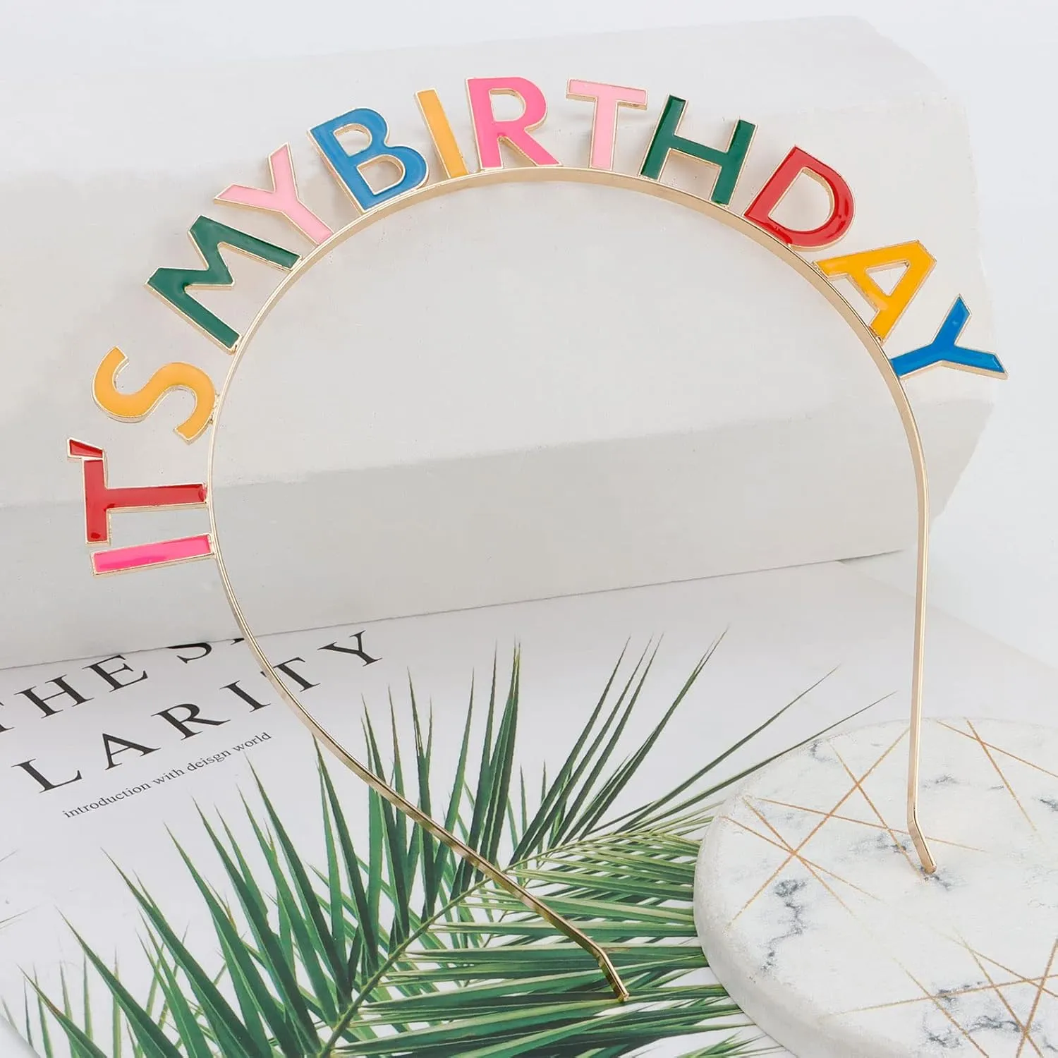 CIEHER Birthday Crown Birthday Headband, Rainbow It's My Birthday Headband, Happy Birthday Headband for Women, Birthday Girl Headband, Birthday Tiara Happy Birthday Decorations, Great Gifts