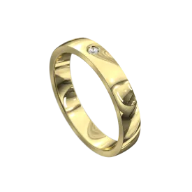 Classic Half Round Diamond Ring