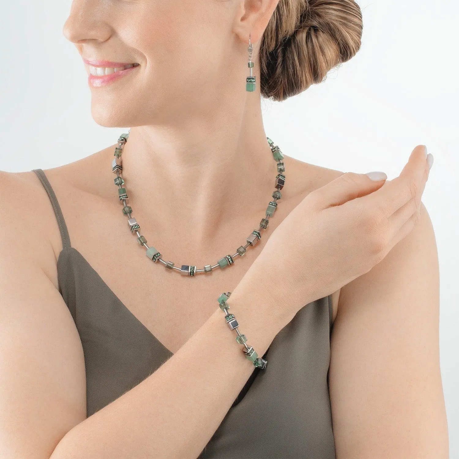 Coeur De Lion GeoCUBE® Iconic Precious Green Bracelet