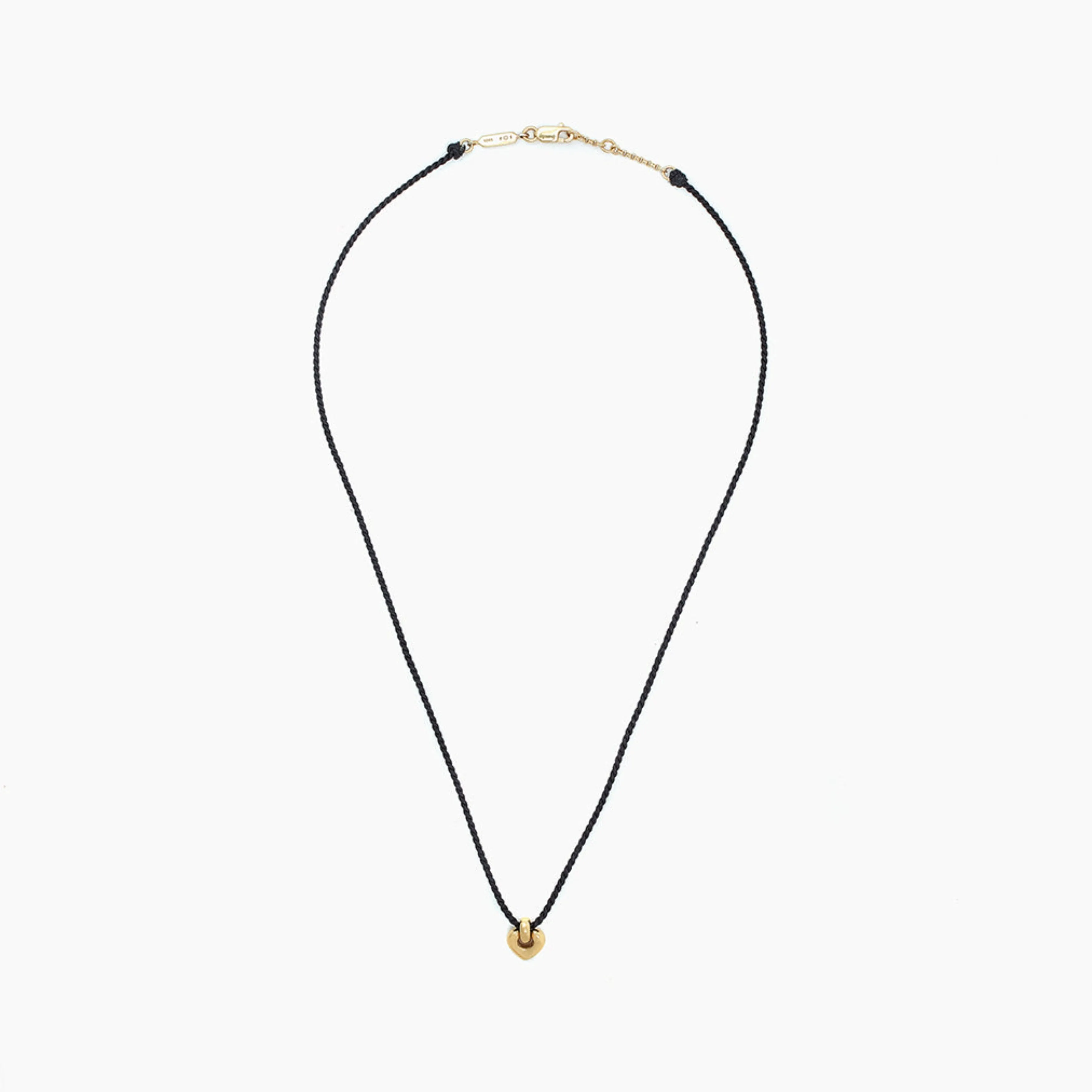 Cord Petite Heart Necklace
