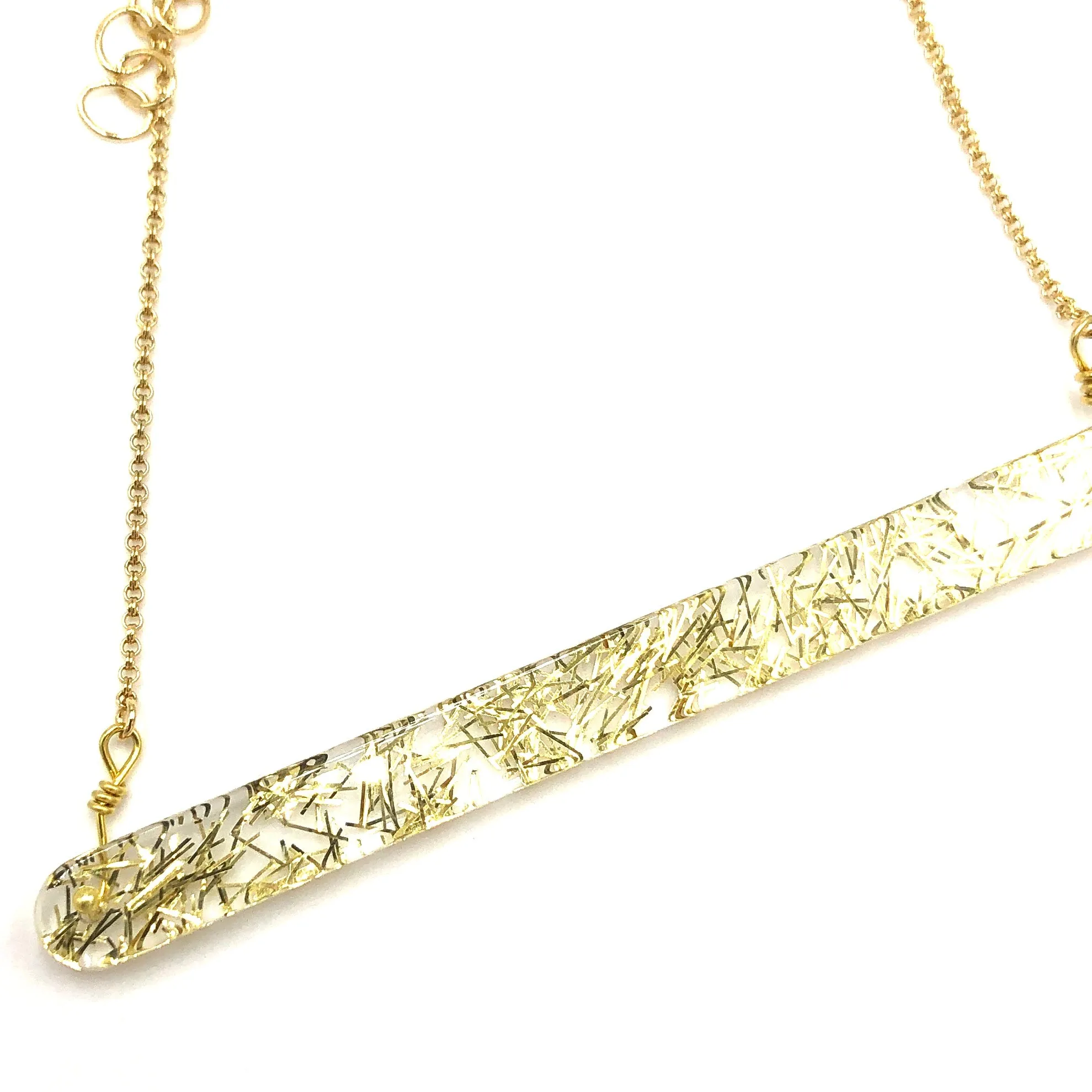 Cosmos Confetti Bar Necklace