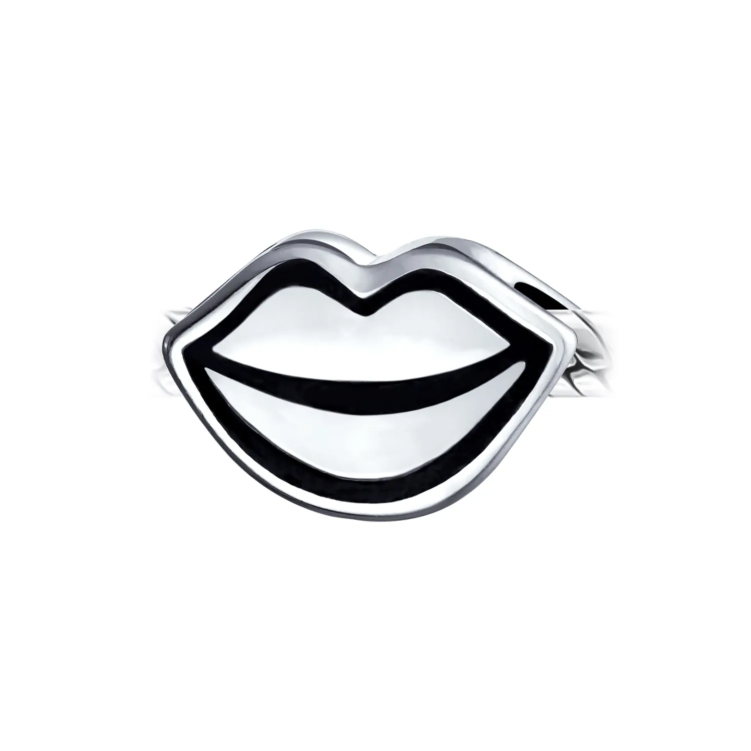 Couples Valentine Sexy Smile Kissing Lips Perfume Bead .925 Silver