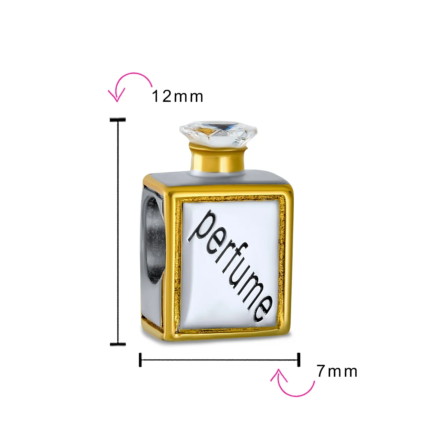 Couples Valentine Sexy Smile Kissing Lips Perfume Bead .925 Silver
