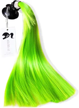 Crystal Pigtails 14inch for Helmet Ponytail Decoration for Motorcycle Bicycle Ski Helmet Accessories Reusable Suction Cup Reusable Design Many Colors (Helmet not Included)