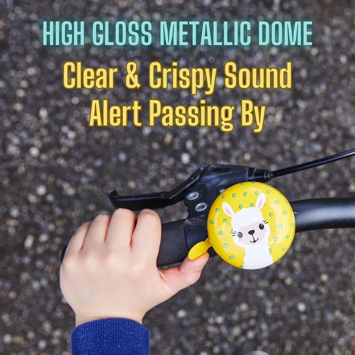 Cute Bicycle Bell with Loud Clear Sound, Bike Bells for Adults & Kids, Durable Bike Bell for Scooters, Toddler Bikes, and Cycling Accessories by Cute Things Seattle